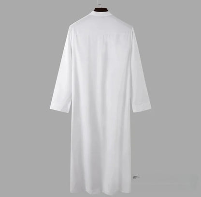 Men's2026 Loose Standing Collar Muslim Robes New Ethnic Round Collar Hui Robes Arab Middle East Men's Clothing Men Vintage Top