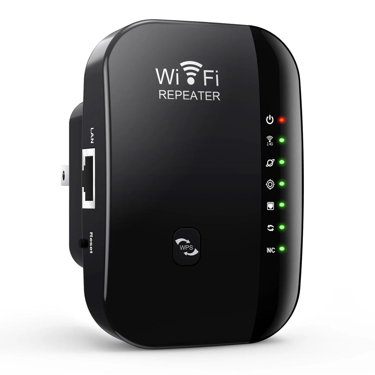 kebidumei 300Mbps WIFI Repeater Remote Wi-Fi Amplifier 802.11N WiFi Signal Booster Network Amplifier 4/7 Light Wireless Repeater