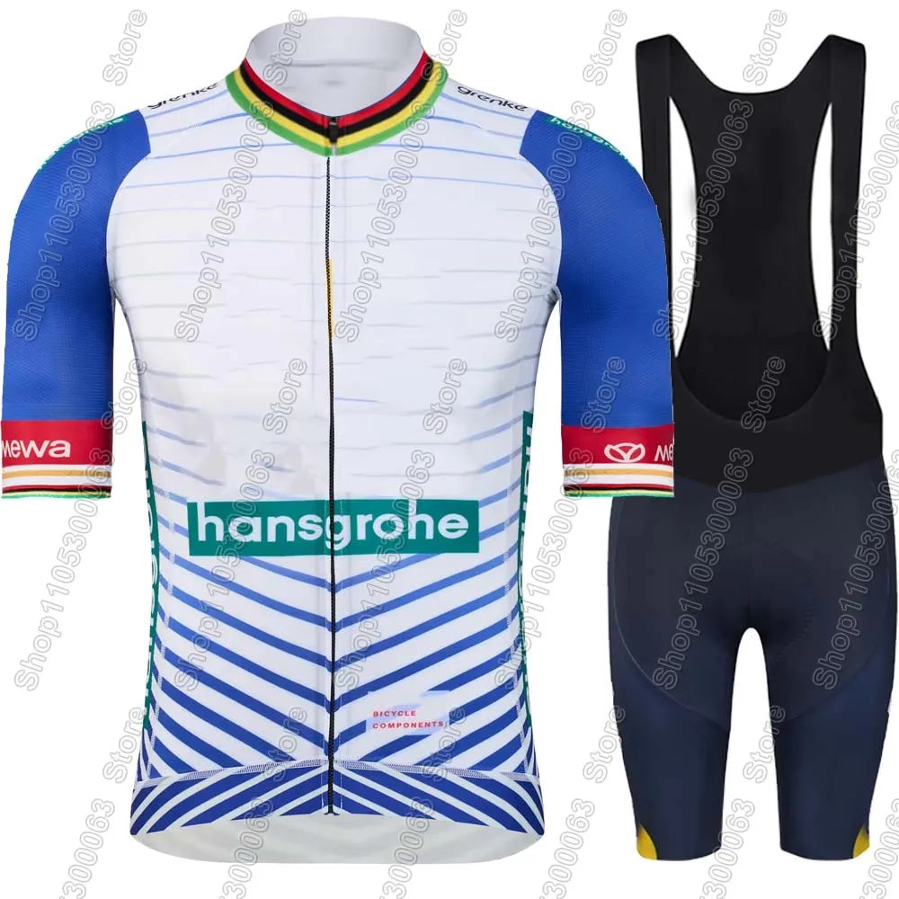 Boraful Hansgrohe 2026 Primož Roglič Cycling Jersey Set Slovenia Clothing Men's Kit Road Bike Shirts Suit Bicycle Bib Shorts M