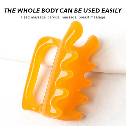 Large Fascia Massage Tool Cellulite Massager Tool for Cellulite Myofascial Release Neck Back Resin Trigger Point Massager
