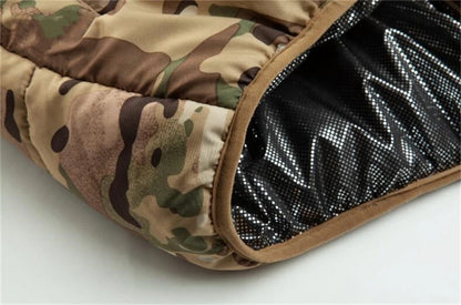 Winter Coat With Hoodie Mens Camouflage Tactical Jackets Outdoor Hooded Light Weight Thermal Reflective Windbreaker Men Clothing
