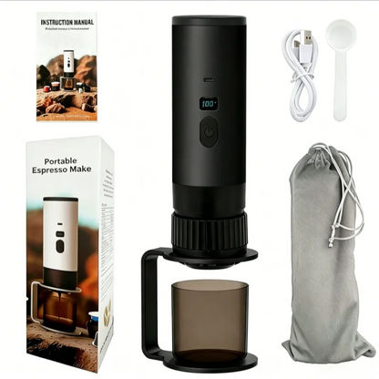7800mAh Long-Lasting 3-in-1 Portable Coffee Maker, Electric Capsule Coffee Machine for Car, Travel & Camping