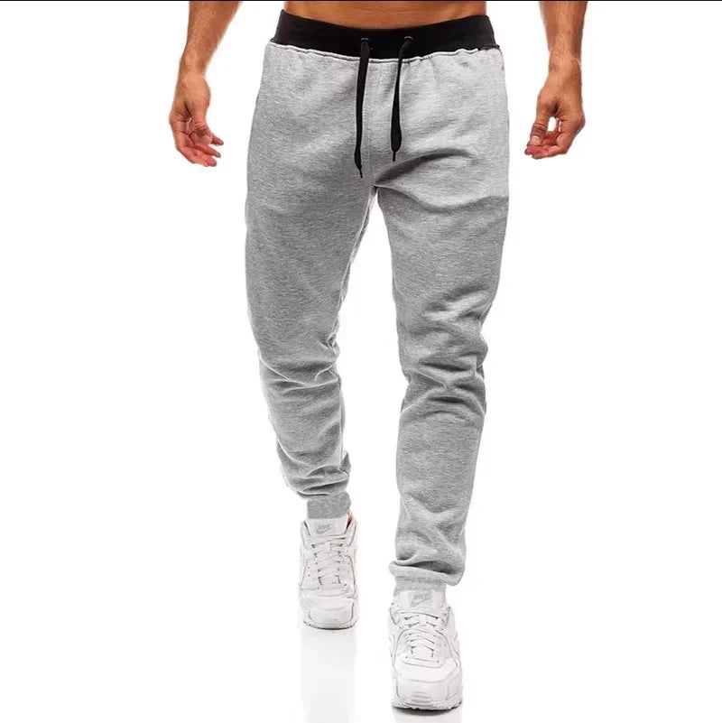 Men's Sweatpants S-3XL Sportswear Elastic WaistCasual Baggy Pants Black Grey Joggers Male Loose Trouser baggy pants sports pants