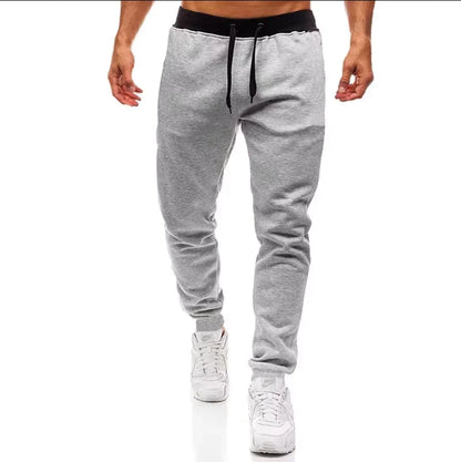 Men's Sweatpants S-3XL Sportswear Elastic WaistCasual Baggy Pants Black Grey Joggers Male Loose Trouser baggy pants sports pants