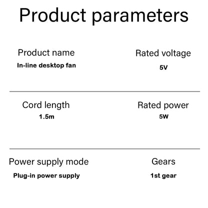 New USB Desk Fan with On/Off Switch Button Quiet Portable Cooling Fan for Office Bedroom Powerful Airflow Easy Control USB Power