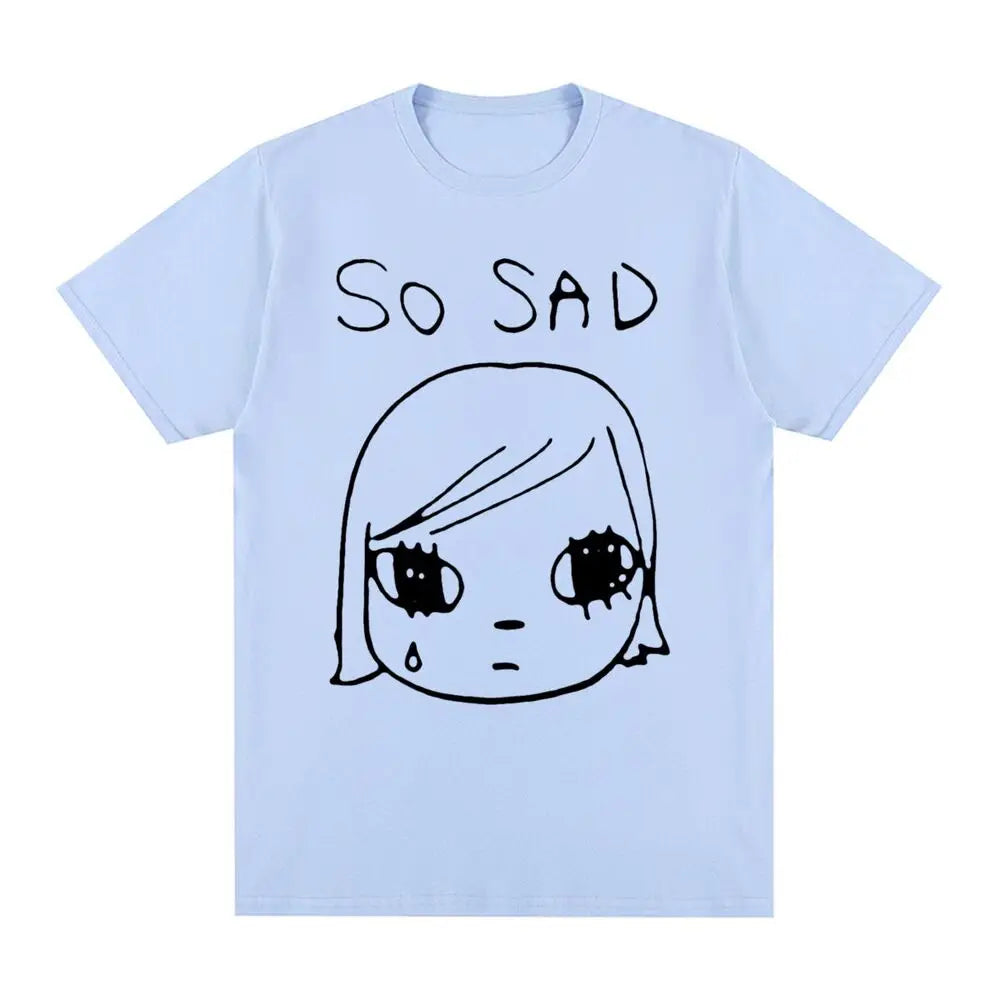 Yoshitomo Nara Sad Vintage T-shirt Japan Party Cotton Men T shirt New Tee Tshirt Womens Tops