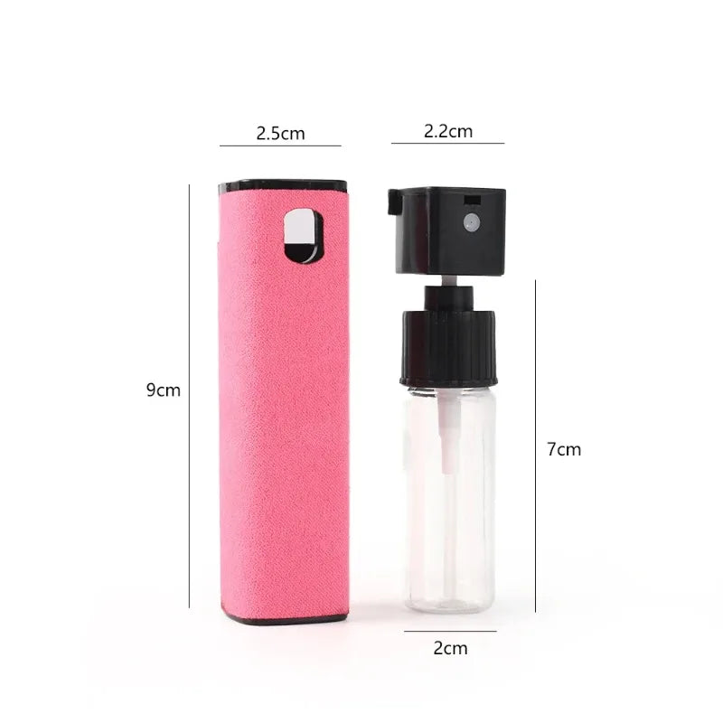 Microfiber Screen Cleaner Spray Bottle Mobile Phone Tablet Laptop Display Screen Cleaning Wipe Press Spray Bottle Without Liquid