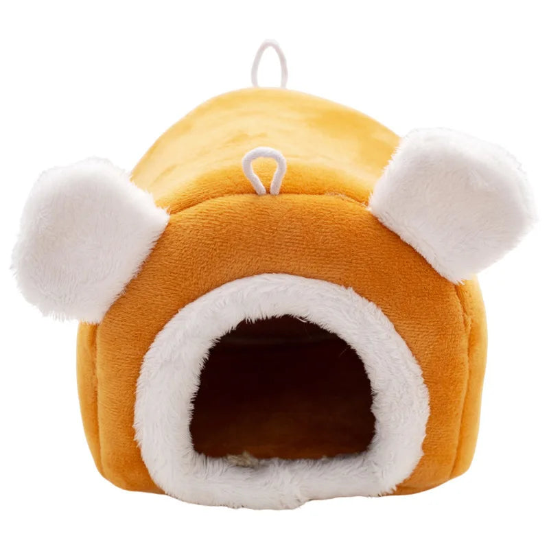Winter Warm Hamster Nest Thickened Small Pet House Cute Cotton Bedding for Hamsters Birds Rabbits Squirrels Small Supplies