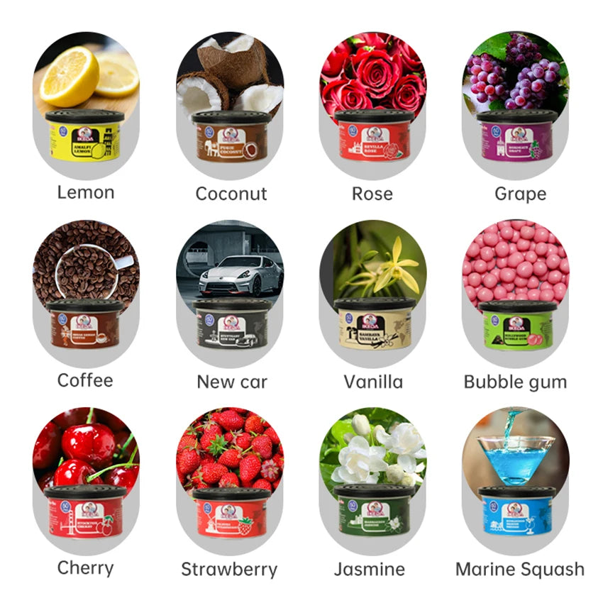Car Air Freshener Bubble Gum Scent Organic Cans Odor Eliminator Essential Long-Lasting,Strong Fragrance For Home Closet