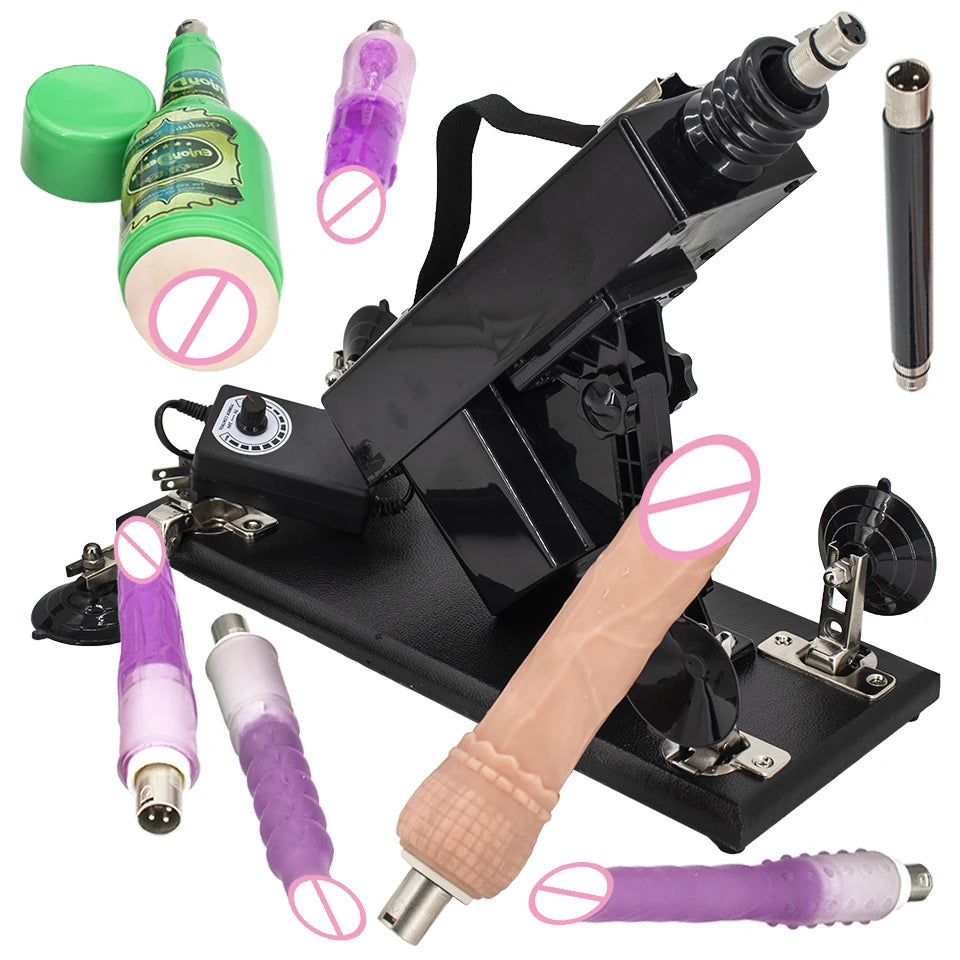 FREDORCH Upgraded Sex Machine for Women with Dildos Automatic Masturbation Machine Pump Gun Love Machine Couple Sex Toys