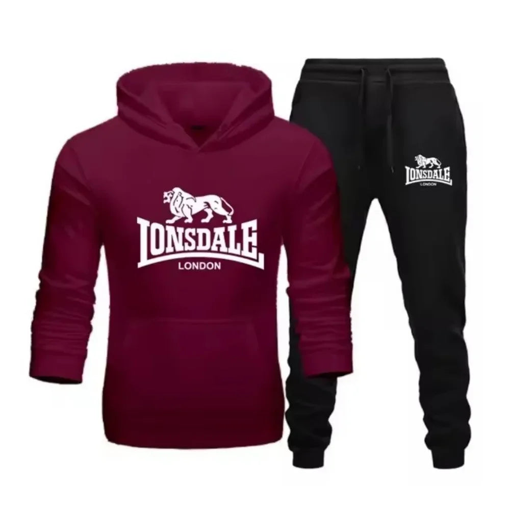 Animal Leopard 2025 Spring Autumn high-quality casual men s sportswear set printed men s hoodie two-piece set sweatshirt