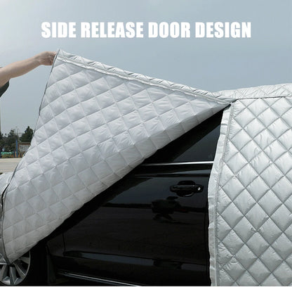 Car Covers Winter Warm Car Cover For Sun And Rain Protection Snow Hail Prevention Full Wrap Car Coats Cotton Fleece Thickened