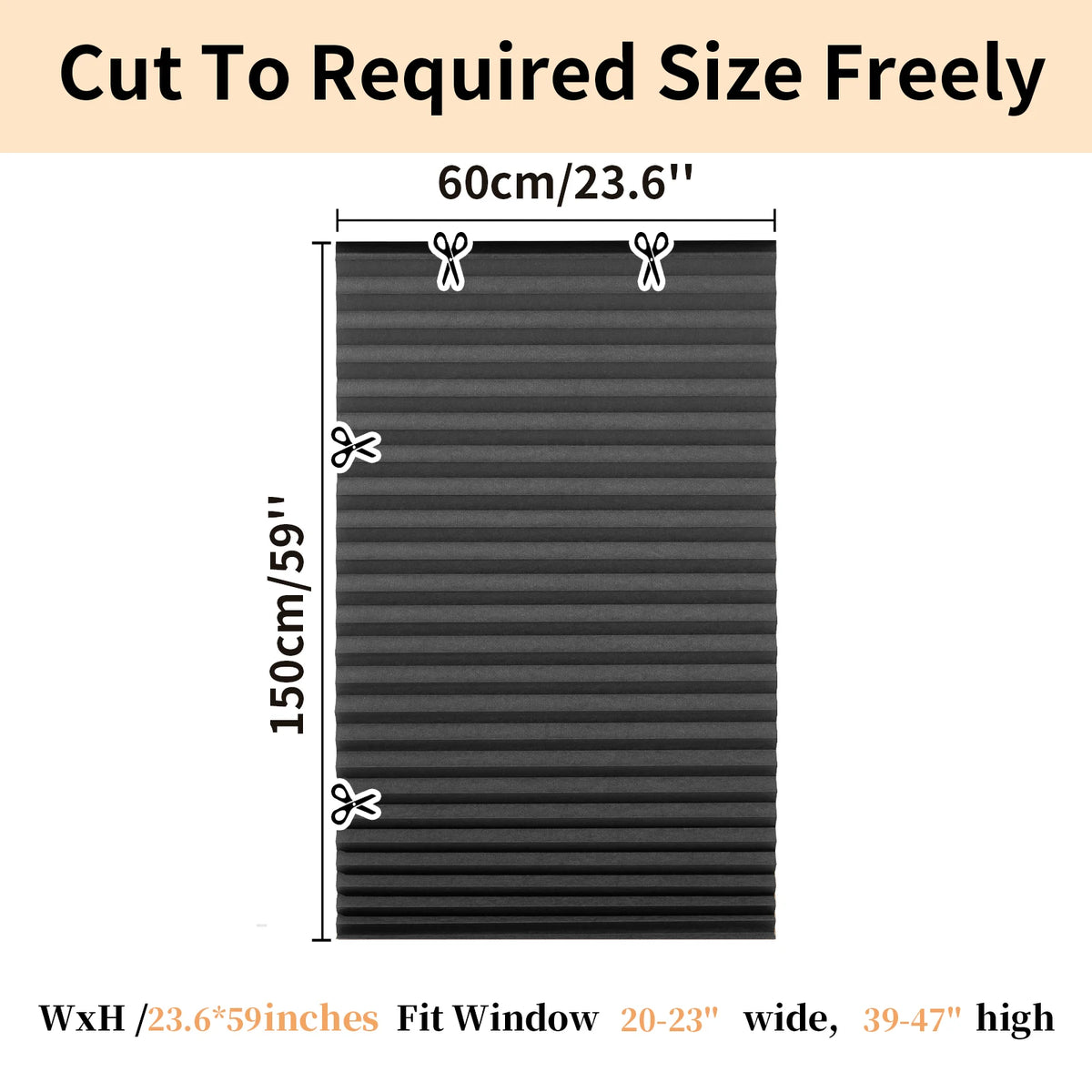 No Drill Blinds Stick on Curtains Blinds for Bedroom Kitchen Bathroom Windows Light Filtering Privacy Protection with Clips