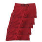 5PCS Men’s High Elastic Breathable Boxer Briefs Comfortable Soft Underwear Solid Color Panties for Daily Wear
