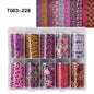10 Patterns New Metal Nail Foils for Transfer Paper Stickers Floral Chameleon Nails Wraps DIY Water Marble Nail Art Decorations