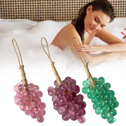 Grape Handmade Soap Natural DIY Crystal Soap Fruit Aroma Scented Soap Creative Gift For Home Fragrance Friend Gift Bathroom