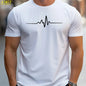 Fashion Summer 3D Stripe Letter Print Men's T Shirt Hip Hop Trend Harajuku Streetwear Casual O-neck Oversized T-shirts Men Tops