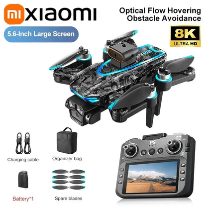 Xiaomi D13 GPS Drone 8K Triple-Camera HD Optical Flow Intelligent Obstacle Avoidance Brushless Motor Screen Remote Control Drone