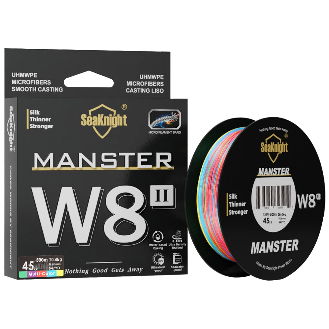 SeaKnight Brand W8 II Series 500M 8 Strands Fishing Line Advanced Braided PE Line anti-UV Seawater proof coating Fishing Line