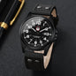 Fashion Arabic Dial Men Quartz Watch Casual Leather Strap Men's Calendar Sports Watches