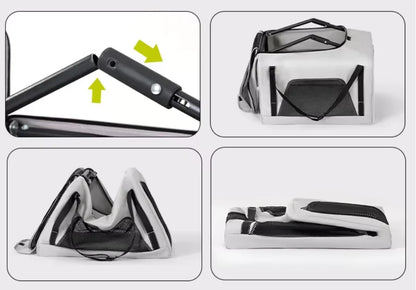 Outdoor Pet Travel Trolley Cart Universal Wheel Stroller Wheeled Box Removable Folding Dog Cat Carrier Bag Large Capacity Safe