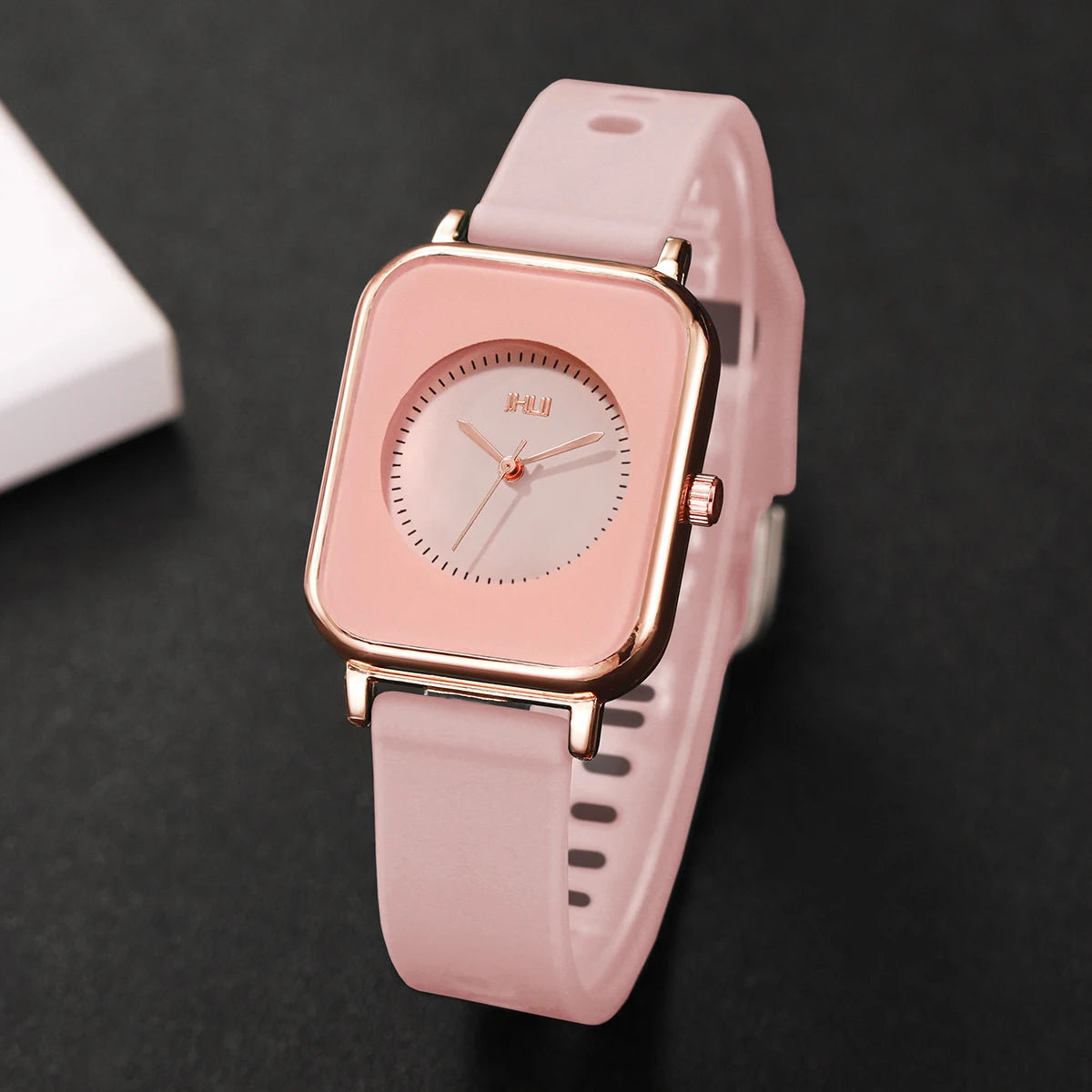 Fashion Rectangle Women Watches Casual Silicone Band Sports Watch Reloj Mujer Girls Clock Gift