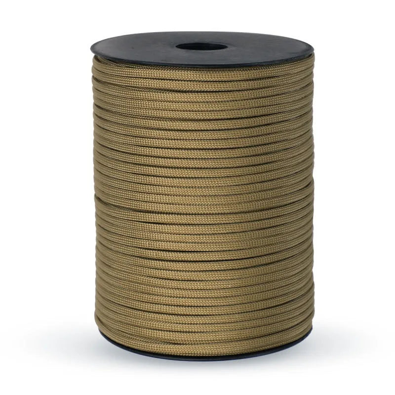 100M/50M 550 Military Standard 9-Core Paracord Rope 4mm Outdoor Parachute Cord Survival Umbrella Tent Lanyard Strap