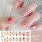 16/18/20Tips Semi-Cured Gel Nail Strips Adhesive Full Cover Stickers for Nails UV Lamp Need Press On Nails Fashion Manicure