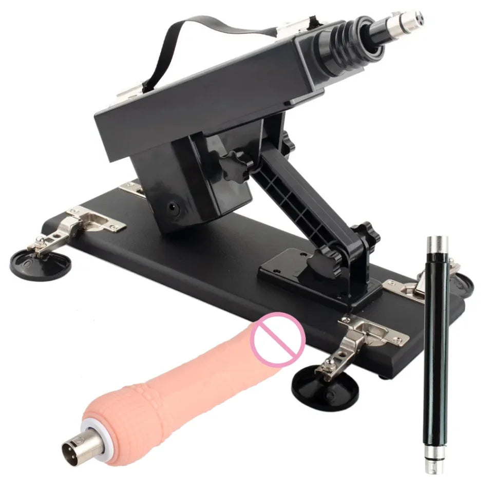 FREDORCH Sex Machines More Attachment Masturbating Pumping Sex Gun Adjustable with Dildo Couples Sex Toy Love Machine for Couple