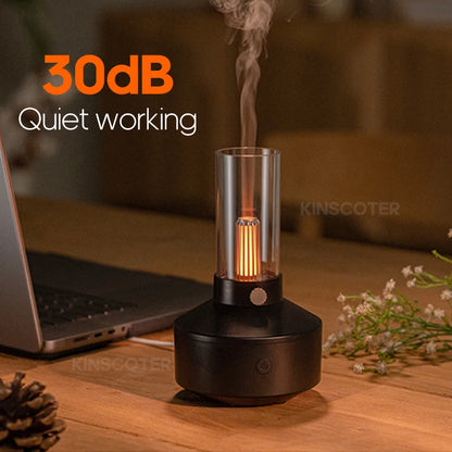 KINSCOTER Mini Aromatherapy Diffuser USB Air Humidifier Essential Oil Night Light Cold Mist Maker Sprayer for Home Bedroom