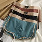 3PCS/Pack Fashion Ice Silk Knitted Plaid Boxers Breathable Comfort Mesh Crotch Underpants Super Soft High Elastic Men's Panties