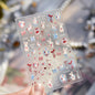 Christmas Nail Stickers Luxury Crystal Diamond Cartoon Bear Tree Apple Back Glue Nail Art Stickers DIY New 3D Nails Decorations