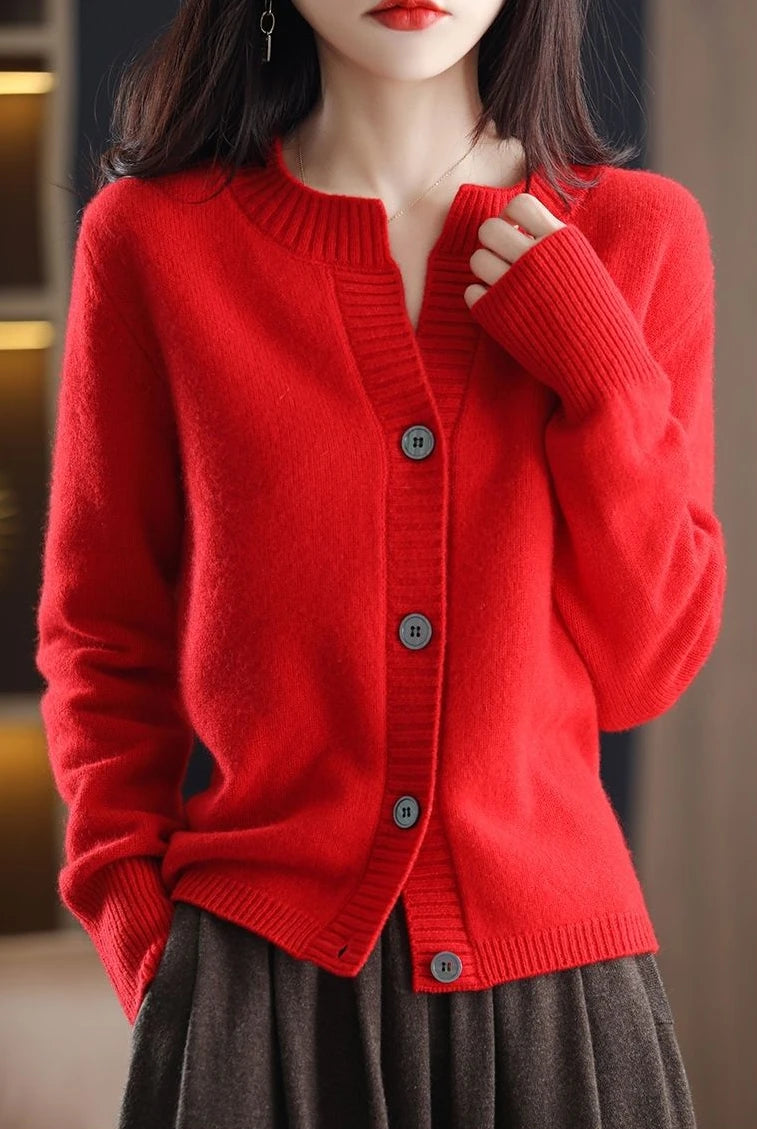 Cardigans Woman Knitted Winter 2025 Trend Fashion Tops Cardigan For Women Sweater Vintage High Quality Sweaters Korean Style