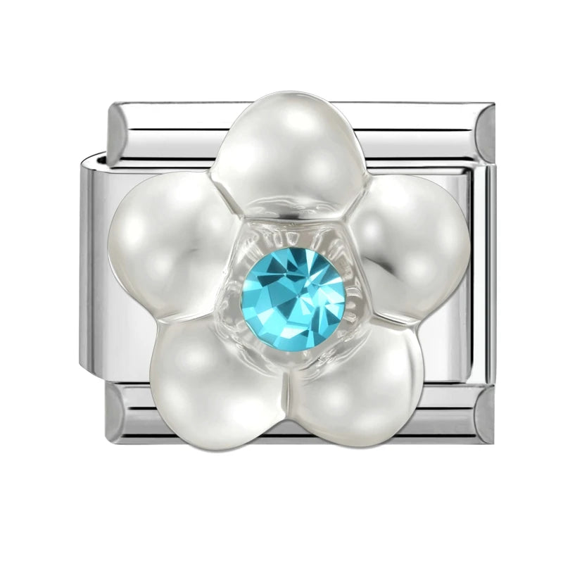 Y2K Butterfly Bow Knot Heart Star Moon Zircon Daisy Cross Italian Charm Links Fit 9mm Stainless Steel Bracelet DIY Making Gifts