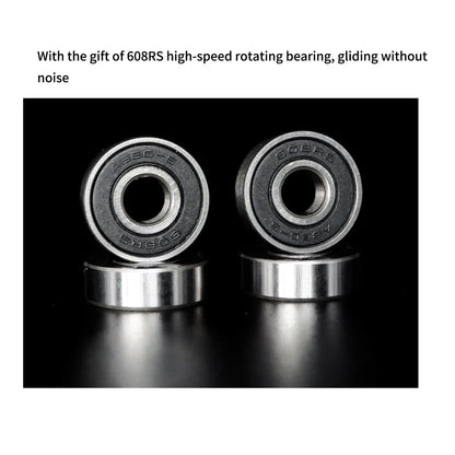 8 Pack 58 x 32mm Light up Roller Skate Wheels with Bearings for Quad Skates or Outdoor Double Row Skating or Skateboard Accessor