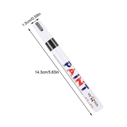 3pcs White Paint Pen Paint Markers Waterproof Car Tyre Oil-Based Paint Pen Set Quick Dry And Permanent