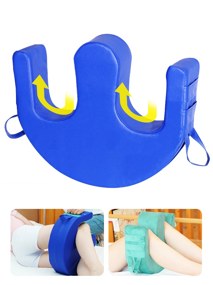 Turn Over Device Auxiliary Pad W Type Anti-Bedsore Bed Care Side Triangular Pillow Side Cushion With Straps