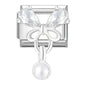 Zircon Star Heart Bow Moon Cherry Moon Italian Charm Links Fit 9mm Stainless Steel Bracelet Women Jewelry DIY Making Gifts