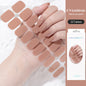 16/22 Tips Semi Cured Gel Nail Stickers for UV Lamp Designer Adhesive Nail Gel Wraps DIY Long-lasting  Nail Decoration
