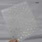 1 piece  5D silver nail stickers metal mini star nail art stickers high quality exquisite decals self-adhesive nail art stickers