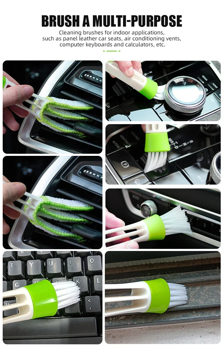 1PCS Car Cleaning Brush Accessories 2018 New for Volkswagen VW Golf 4 6 7 GTI Tiguan Passat B5 B6 B7 CC Jetta MK5 MK6 Polo