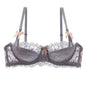 MOYISU French Romantic Lace Comfortable Breathable セクシー Tushy Slim Bra Collection Pure Desire Girls Push Beautiful Underwear SET