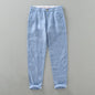 Summer New Pure Linen Casual Slim Pants for Men Clothing Thin Breathable Streetwear Men Trousers EC1335