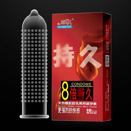 Fruit Flavor Condom 10pcs Ultra Thin Penis Sleeves Adult Sex Toys For Men Watermelon Stimulation Condom Erotic Products Sex Shop