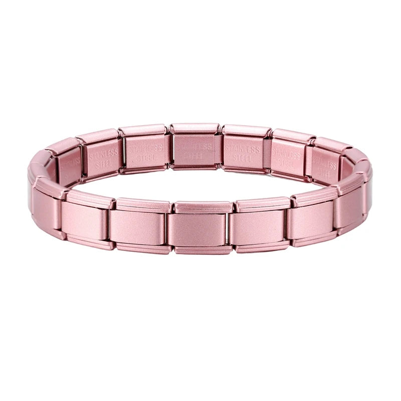 Y2K Italian Charm Bracelets DIY Basic Elastic Charm Stainless Steel Bracelet Fashion Women'S Jewelry Making Wholesale