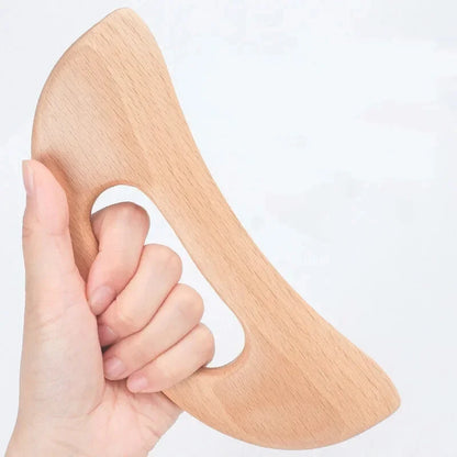 Natural Wooden Cellulite Massager Full Body Gua Sha Tool for Muscle Scraping And Back Massage - Wood Care