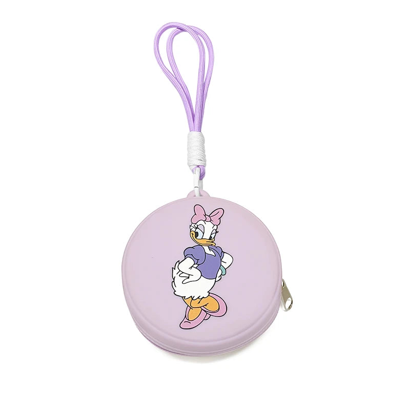 Cartoon Silicone Nipple Storage Bag  Kids Pacifier Holder Portable Silicone  Food-Grade Pendant DIY Accessories Baby Toy Gift