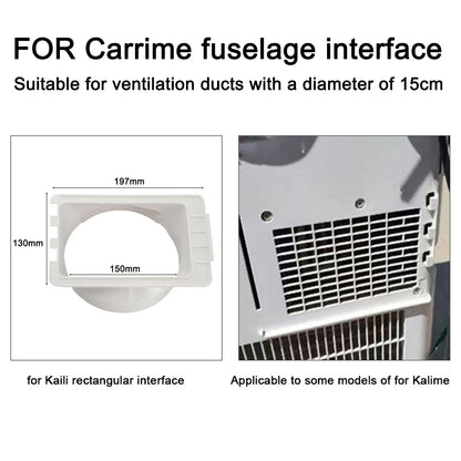 1 Pcs 15cm Portable Exhaust Pipe Connector Duct Adapter For Mobile Air Conditir For Air Vent Duct Easy Installation