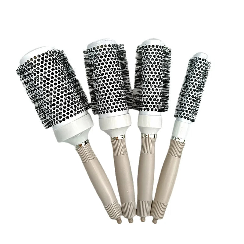 Hair Comb Professional Salon Hair Brush Hair Styling Hairbrush Hairdressing Comb Round Curly Hair Rollers Tools Blue