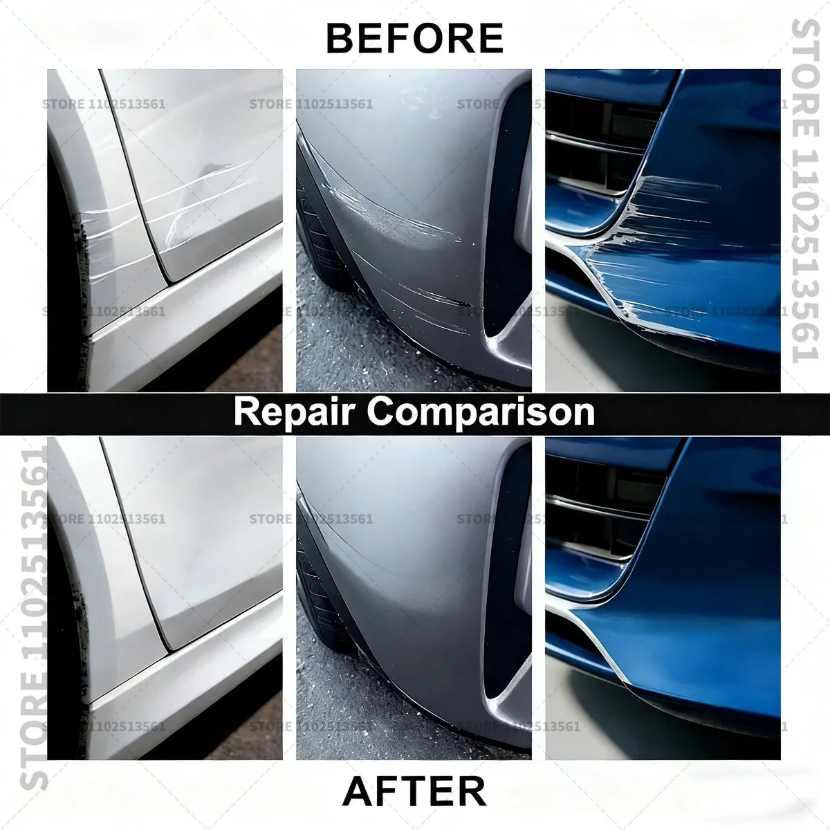 Touch Up Paint Pen Quick Repair Car Scratch Chip Paint Brush Cosmo blue black Montana green Ploar white For Citroen C3 Aircross